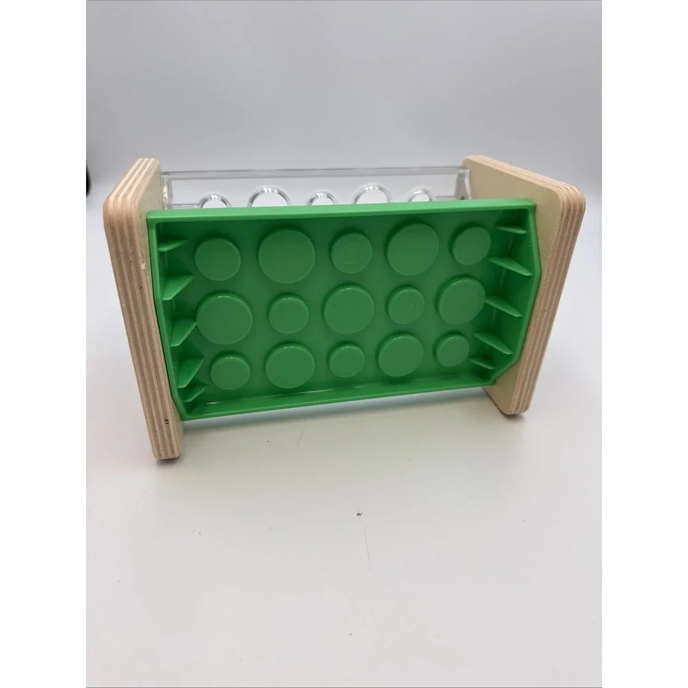 Lovevery‎ The Companion Green Posting Peg Replacement Wooden Organizer